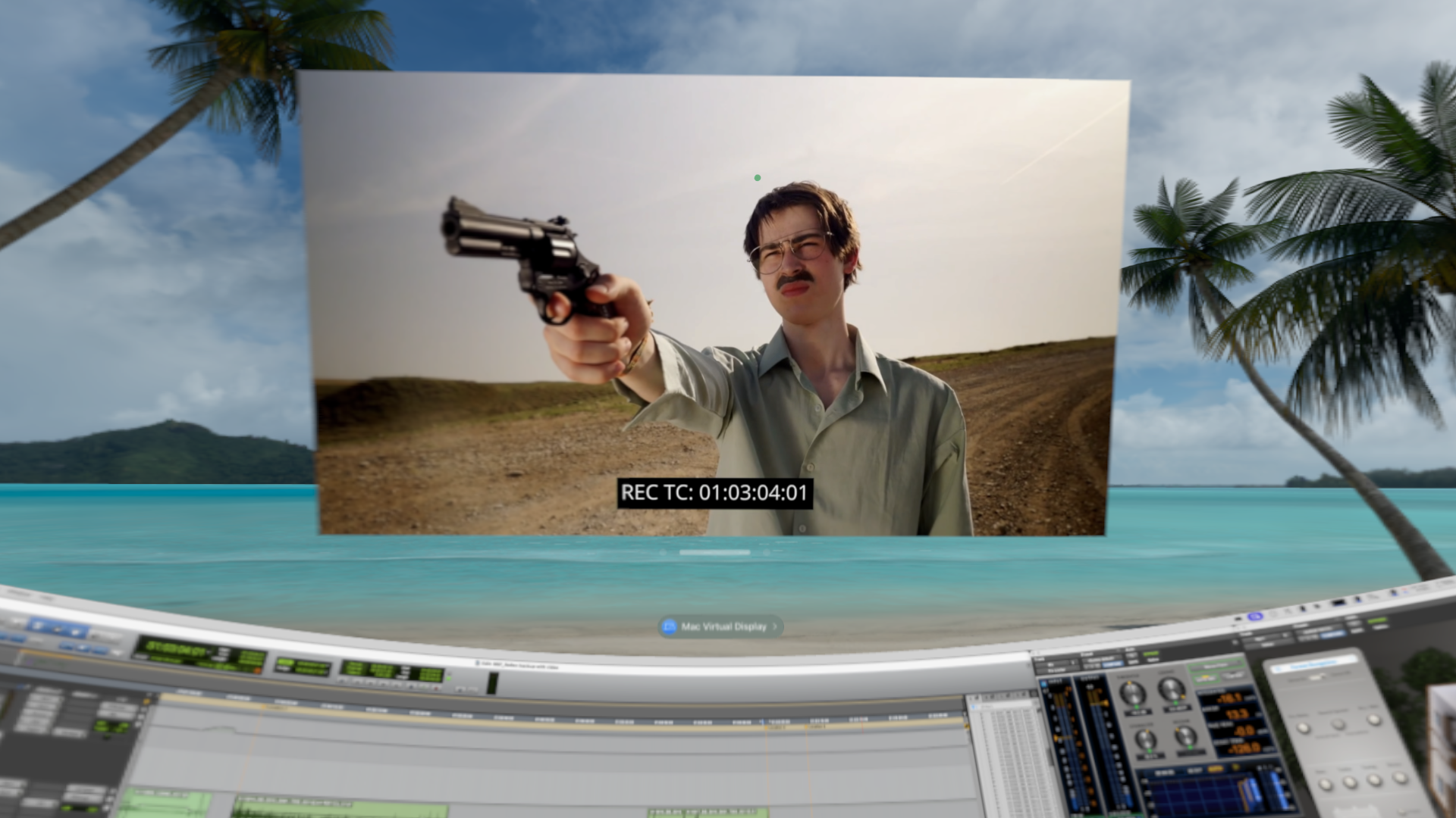 WindowCast streaming a video window to Apple Vision Pro